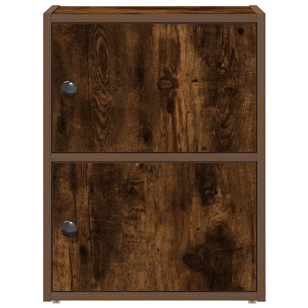 Βιβλιοθήκη Καπνιστή Δρυς 40x24x52 εκ. από Επεξεργασμένο Ξύλο