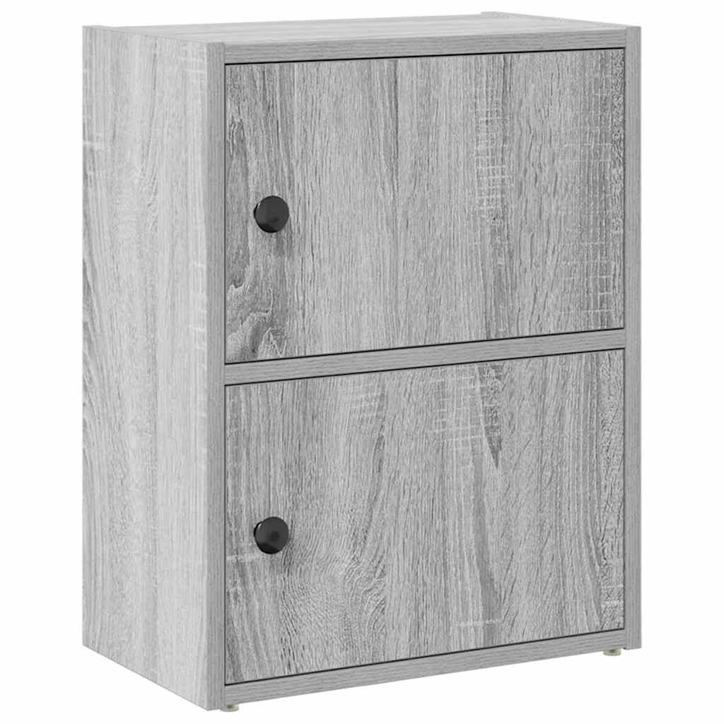 Βιβλιοθήκη Γκρι Sonoma 40x24x52 εκ. από Επεξεργασμένο Ξύλο