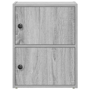 Βιβλιοθήκη Γκρι Sonoma 40x24x52 εκ. από Επεξεργασμένο Ξύλο