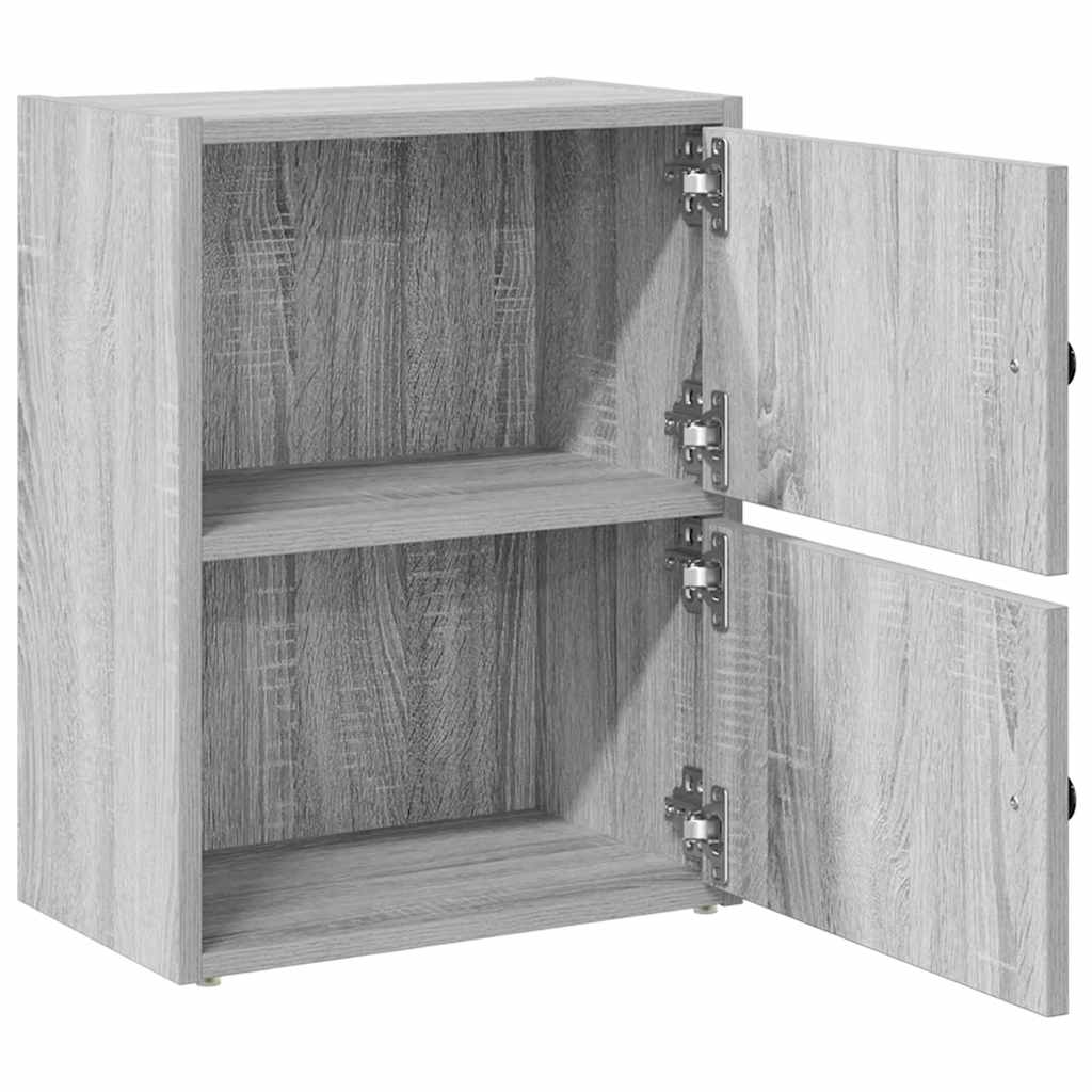Βιβλιοθήκη Γκρι Sonoma 40x24x52 εκ. από Επεξεργασμένο Ξύλο