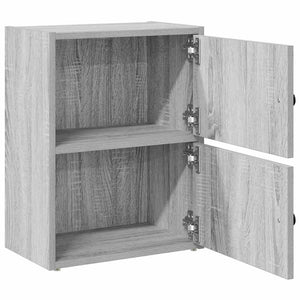Βιβλιοθήκη Γκρι Sonoma 40x24x52 εκ. από Επεξεργασμένο Ξύλο