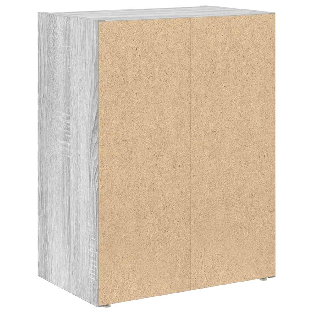 Βιβλιοθήκη Γκρι Sonoma 40x24x52 εκ. από Επεξεργασμένο Ξύλο