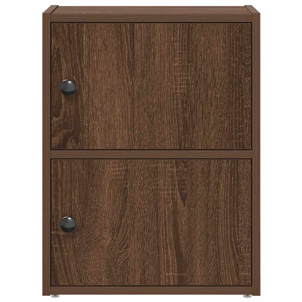 Βιβλιοθήκη Καφέ Δρυς 40x24x52 εκ. από Επεξεργασμένο Ξύλο