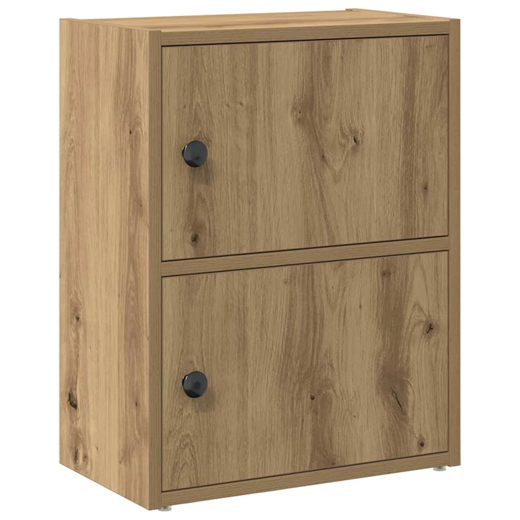 Βιβλιοθήκη Αρτισιανή Δρυς 40x24x52 εκ. Επεξ. Ξύλο - Pakobazaar