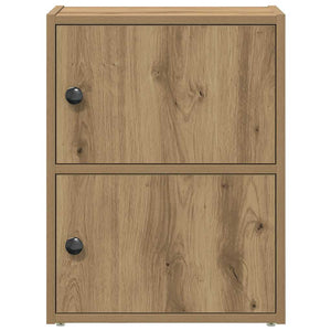 Βιβλιοθήκη Αρτισιανή Δρυς 40x24x52 εκ. Επεξ. Ξύλο - Pakobazaar