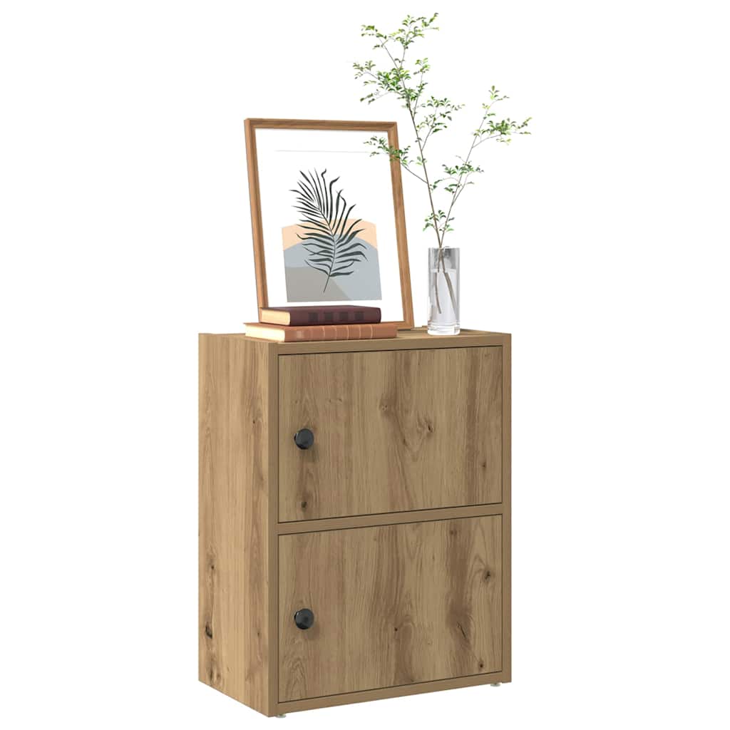 Βιβλιοθήκη Αρτισιανή Δρυς 40x24x52 εκ. Επεξ. Ξύλο - Pakobazaar