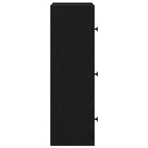 Βιβλιοθήκη Μαύρη Δρυς 40x24x77 εκ. Κατασκευασμένο ξύλο - Pakobazaar