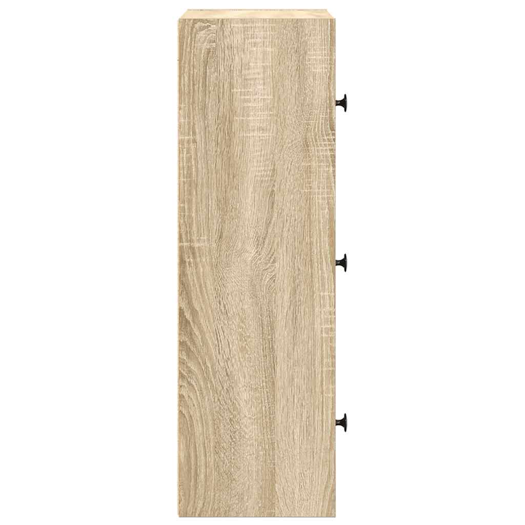 Βιβλιοθήκη Sonoma Δρυς 40x24x77 εκ. από Επεξεργασμένο Ξύλο - Pakobazaar