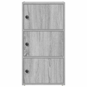 Βιβλιοθήκη Γκρι Sonoma 40x24x77 εκ. από Επεξεργασμένο Ξύλο