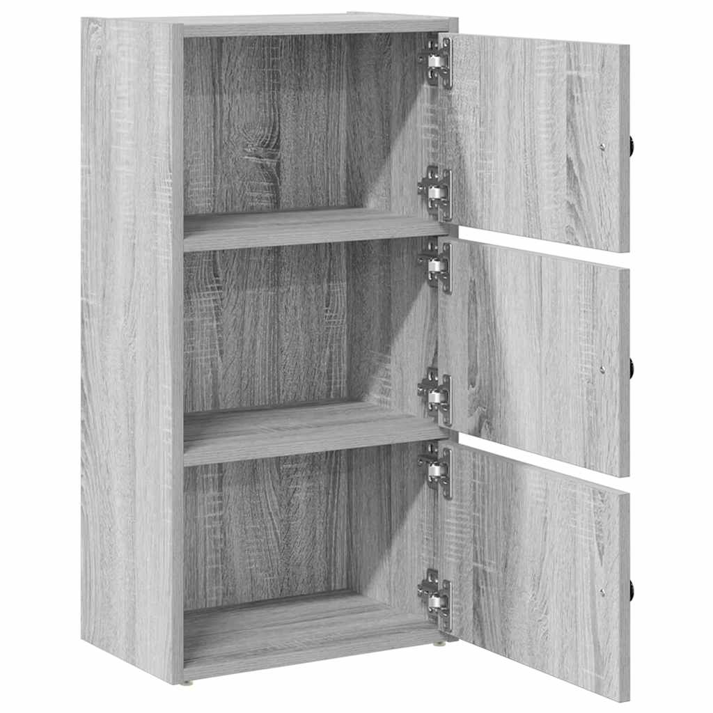 Βιβλιοθήκη Γκρι Sonoma 40x24x77 εκ. από Επεξεργασμένο Ξύλο