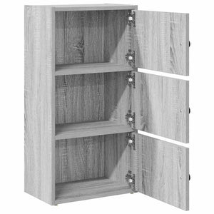 Βιβλιοθήκη Γκρι Sonoma 40x24x77 εκ. από Επεξεργασμένο Ξύλο