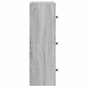 Βιβλιοθήκη Γκρι Sonoma 40x24x77 εκ. από Επεξεργασμένο Ξύλο