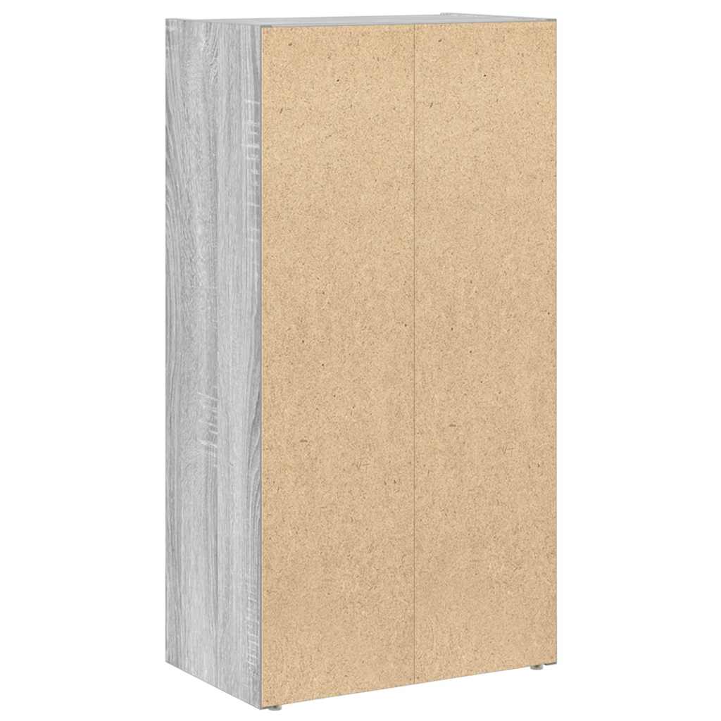 Βιβλιοθήκη Γκρι Sonoma 40x24x77 εκ. από Επεξεργασμένο Ξύλο
