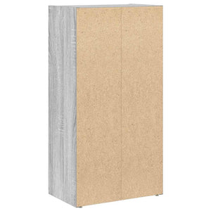 Βιβλιοθήκη Γκρι Sonoma 40x24x77 εκ. από Επεξεργασμένο Ξύλο