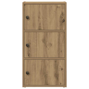 Βιβλιοθήκη Αρτισιανή Δρυς 40x24x77 εκ. Επεξ. Ξύλο - Pakobazaar