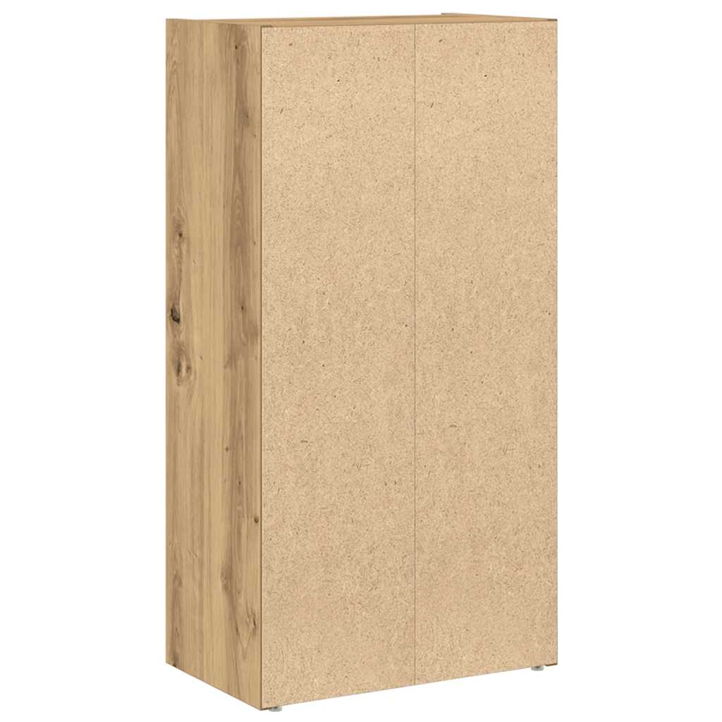 Βιβλιοθήκη Αρτισιανή Δρυς 40x24x77 εκ. Επεξ. Ξύλο - Pakobazaar