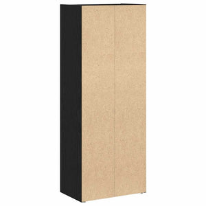 Βιβλιοθήκη Μαύρη Δρυς 40x24x102 εκ. Κατασκευασμένο ξύλο