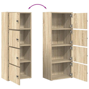 Βιβλιοθήκη Sonoma Δρυς 40x24x102 εκ. από Επεξεργασμένο Ξύλο - Pakobazaar