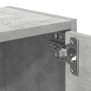 Βιβλιοθήκη Γκρι Σκυροδέματος 40x24x102 εκ. Επεξεργ. Ξύλο - Pakobazaar