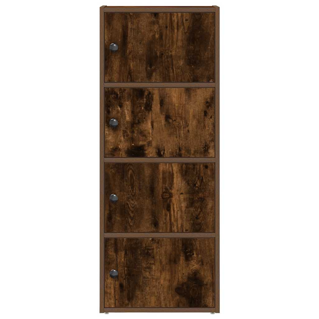 Βιβλιοθήκη Καπνιστή Δρυς 40x24x102 εκ. από Επεξεργασμένο Ξύλο - Pakobazaar