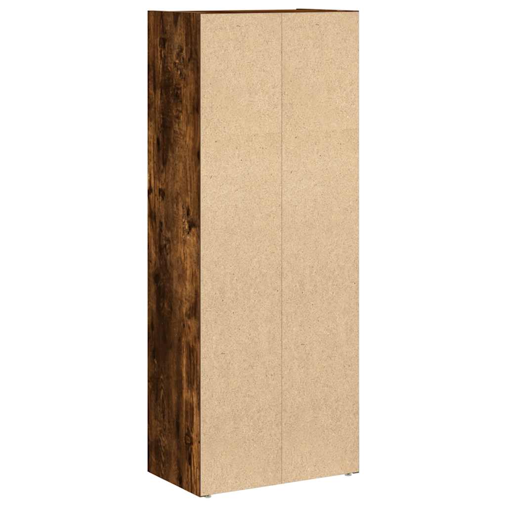 Βιβλιοθήκη Καπνιστή Δρυς 40x24x102 εκ. από Επεξεργασμένο Ξύλο - Pakobazaar