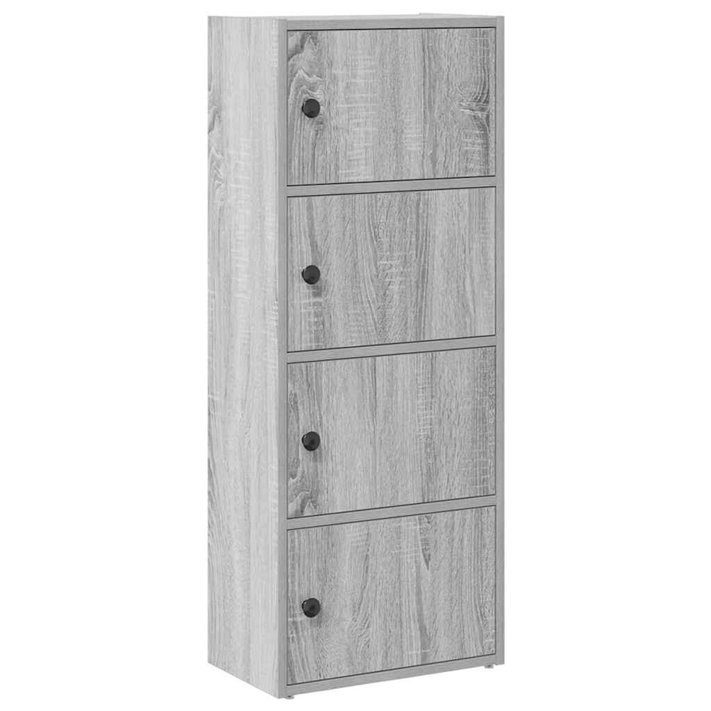 Βιβλιοθήκη Γκρι Sonoma 40x24x102 εκ. από Επεξεργασμένο Ξύλο - Pakobazaar