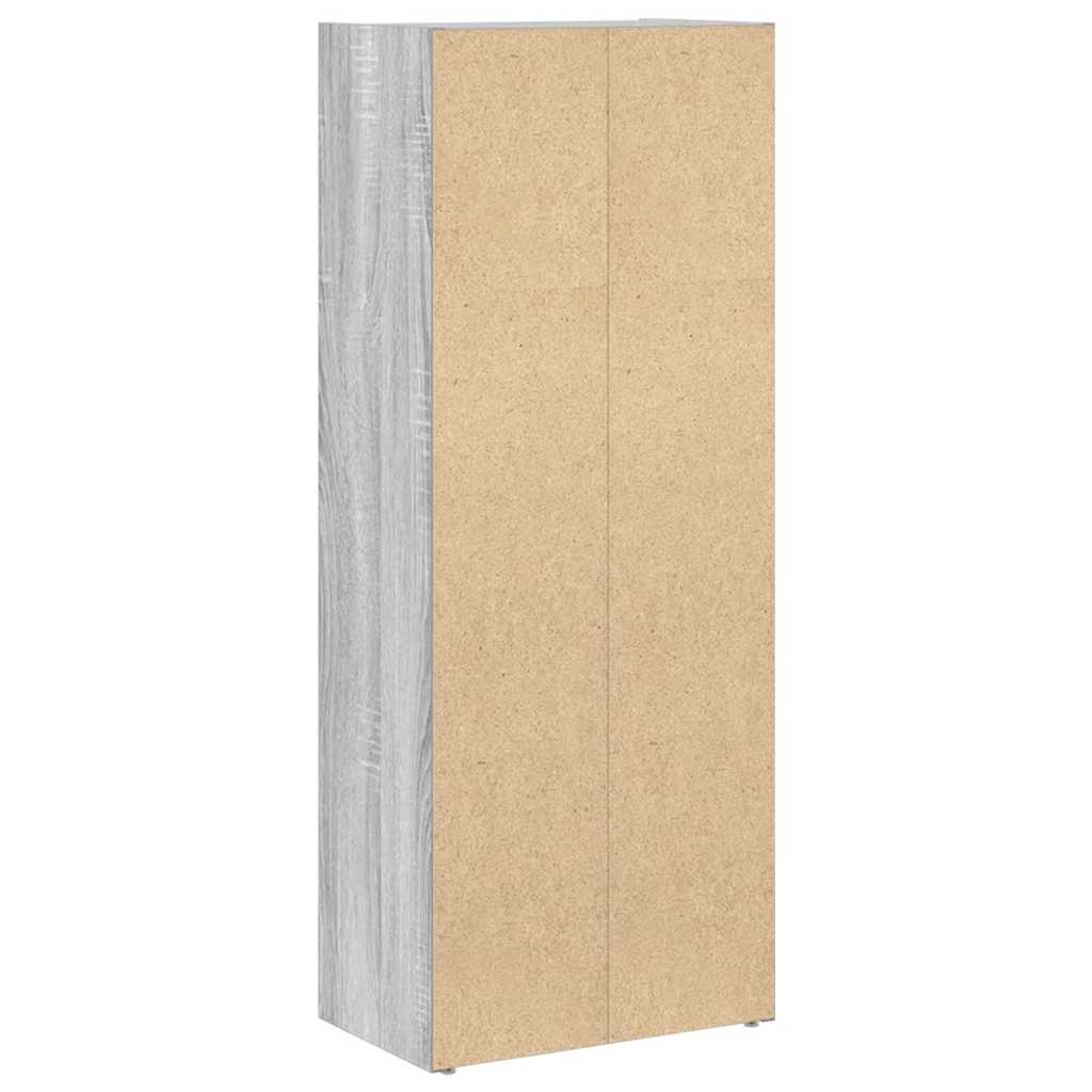 Βιβλιοθήκη Γκρι Sonoma 40x24x102 εκ. από Επεξεργασμένο Ξύλο - Pakobazaar
