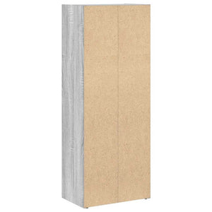Βιβλιοθήκη Γκρι Sonoma 40x24x102 εκ. από Επεξεργασμένο Ξύλο - Pakobazaar