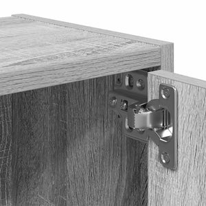 Βιβλιοθήκη Γκρι Sonoma 40x24x102 εκ. από Επεξεργασμένο Ξύλο - Pakobazaar