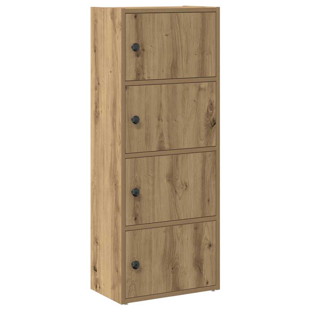 Βιβλιοθήκη Αρτισιανή Δρυς 40x24x102 εκ. Επεξ. Ξύλο - Pakobazaar