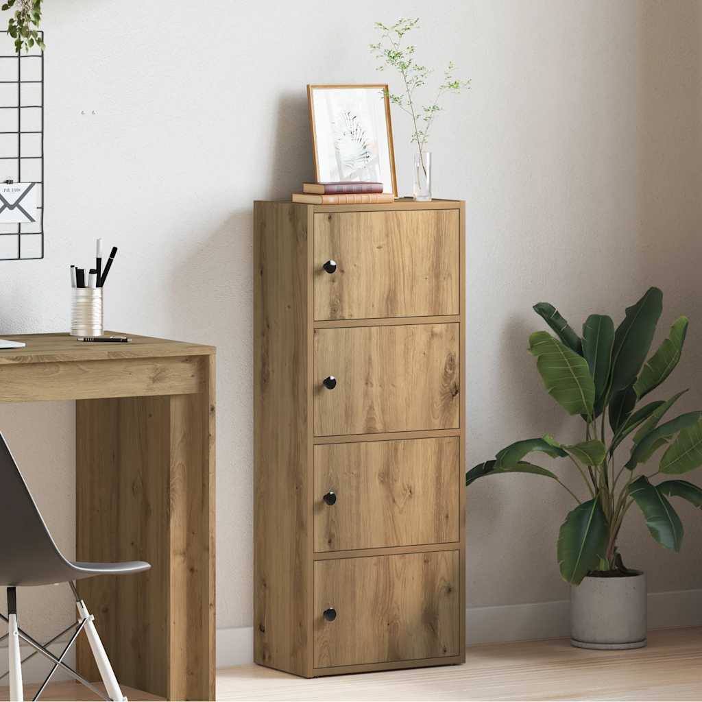 Βιβλιοθήκη Αρτισιανή Δρυς 40x24x102 εκ. Επεξ. Ξύλο - Pakobazaar