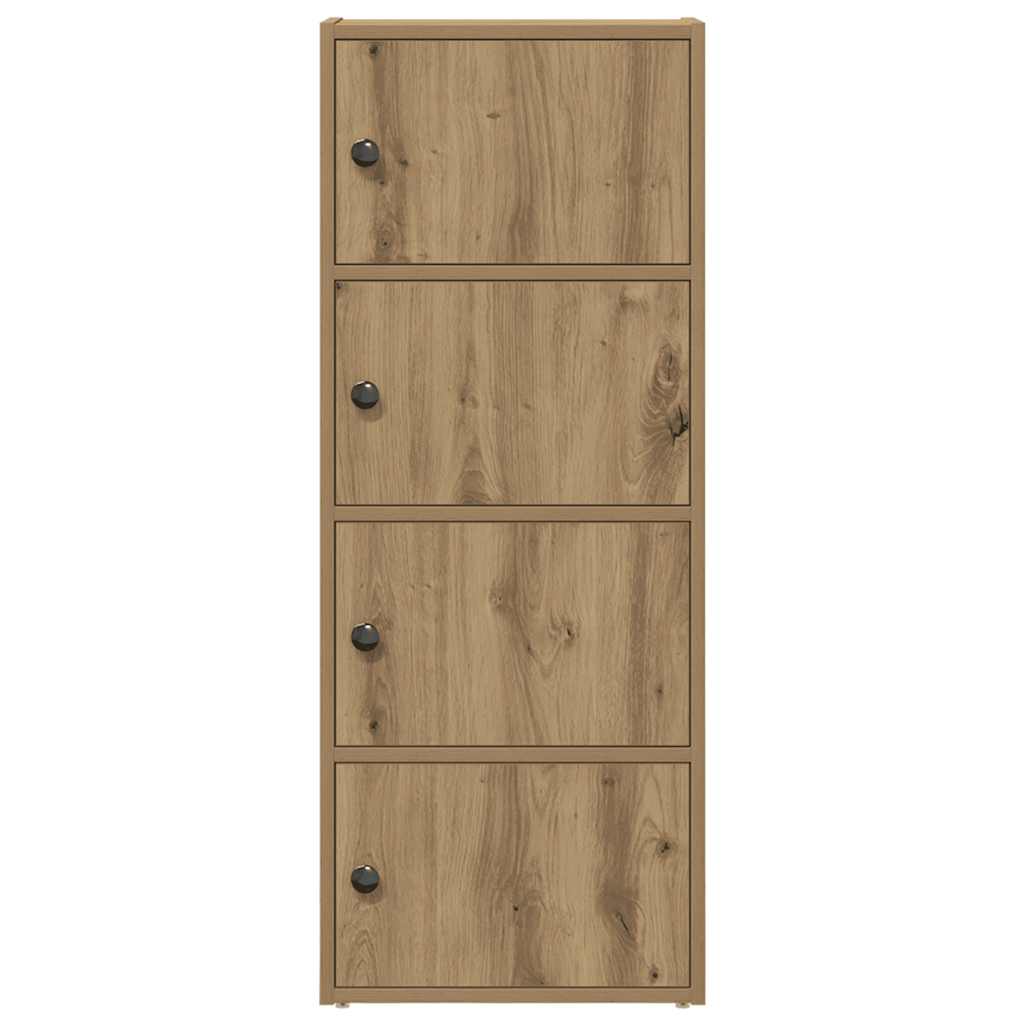Βιβλιοθήκη Αρτισιανή Δρυς 40x24x102 εκ. Επεξ. Ξύλο - Pakobazaar