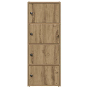 Βιβλιοθήκη Αρτισιανή Δρυς 40x24x102 εκ. Επεξ. Ξύλο - Pakobazaar