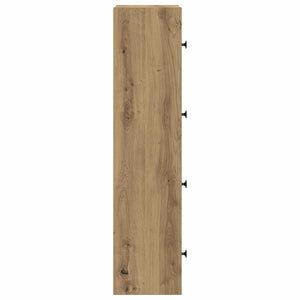 Βιβλιοθήκη Αρτισιανή Δρυς 40x24x102 εκ. Επεξ. Ξύλο - Pakobazaar