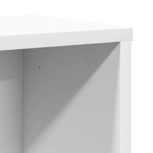 Βιβλιοθήκη Λευκή 60x24x76,5 εκ. από Επεξεργασμένο Ξύλο