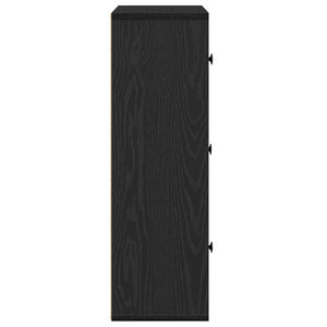 Βιβλιοθήκη Μαύρη Δρυς 60x24x76,5 εκ. Κατασκευασμένο ξύλο - Pakobazaar