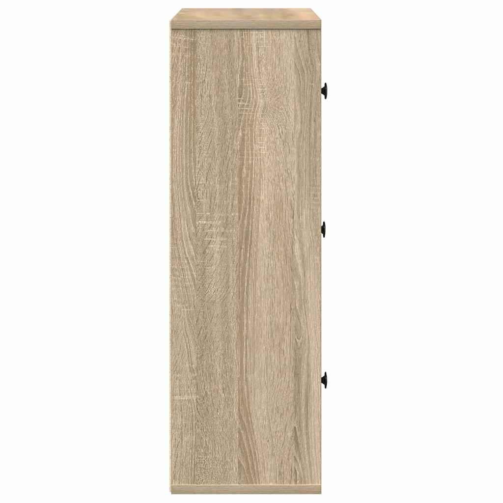 Βιβλιοθήκη Sonoma Δρυς 60x24x76,5 εκ. από Επεξεργασμένο Ξύλο - Pakobazaar