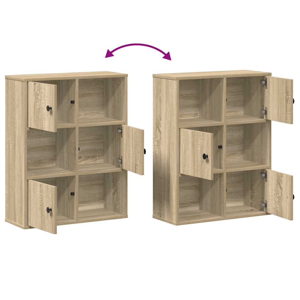 Βιβλιοθήκη Sonoma Δρυς 60x24x76,5 εκ. από Επεξεργασμένο Ξύλο - Pakobazaar