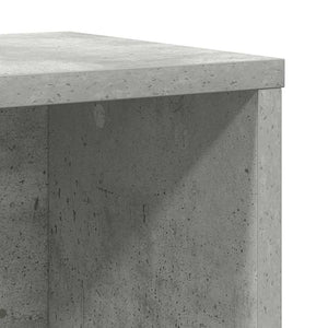 Βιβλιοθήκη Γκρι Σκυροδέματος 60x24x76,5 εκ. Επεξεργ. Ξύλο