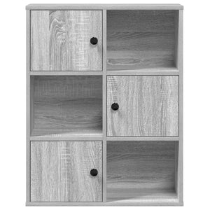 Βιβλιοθήκη Γκρι Sonoma 60x24x76,5 εκ. από Επεξεργασμένο Ξύλο