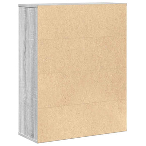 Βιβλιοθήκη Γκρι Sonoma 60x24x76,5 εκ. από Επεξεργασμένο Ξύλο
