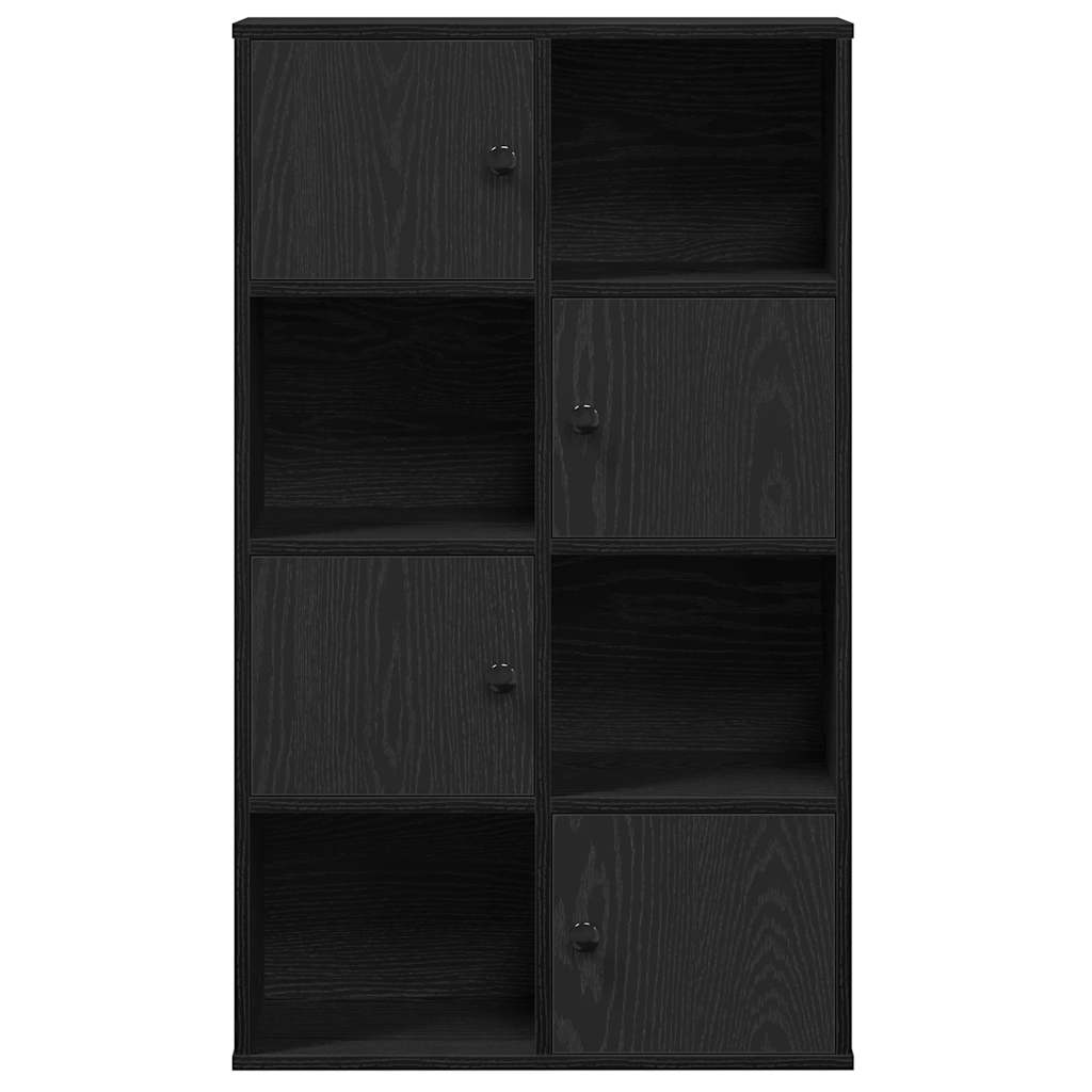 Βιβλιοθήκη Μαύρη Δρυς 60x24x101,5 εκ. Κατασκευασμένο ξύλο - Pakobazaar