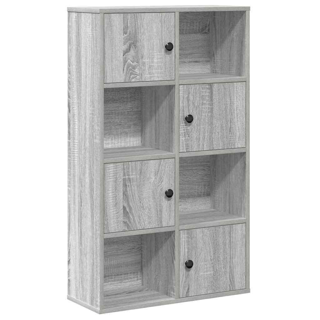 Βιβλιοθήκη Γκρι Sonoma 60x24x101,5 εκ. από Επεξεργασμένο Ξύλο