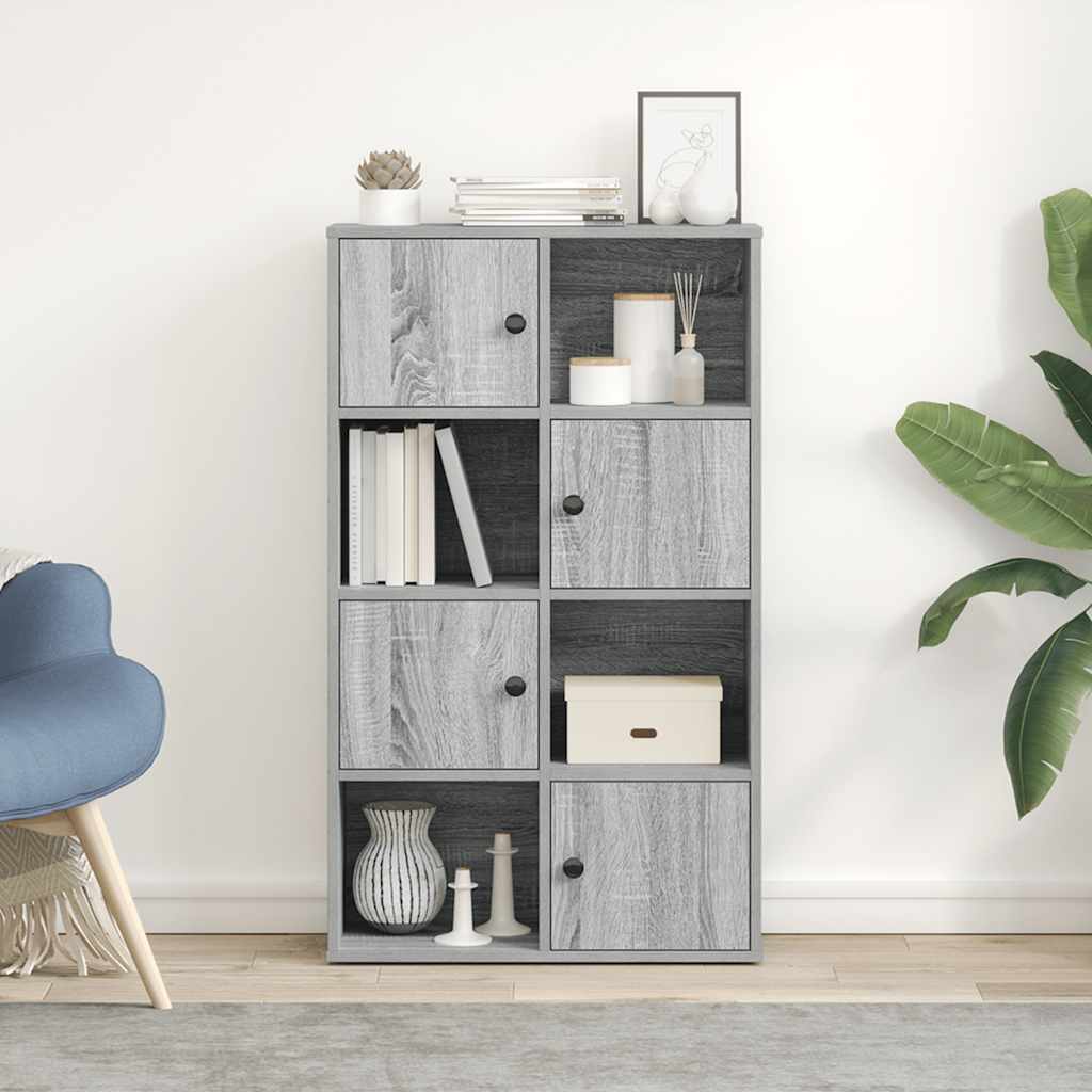 Βιβλιοθήκη Γκρι Sonoma 60x24x101,5 εκ. από Επεξεργασμένο Ξύλο