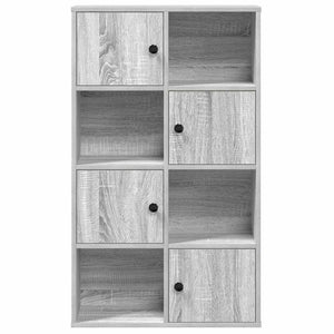 Βιβλιοθήκη Γκρι Sonoma 60x24x101,5 εκ. από Επεξεργασμένο Ξύλο