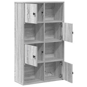 Βιβλιοθήκη Γκρι Sonoma 60x24x101,5 εκ. από Επεξεργασμένο Ξύλο