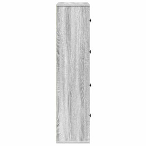 Βιβλιοθήκη Γκρι Sonoma 60x24x101,5 εκ. από Επεξεργασμένο Ξύλο
