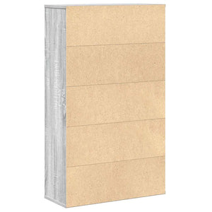 Βιβλιοθήκη Γκρι Sonoma 60x24x101,5 εκ. από Επεξεργασμένο Ξύλο
