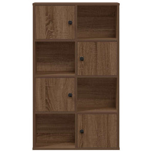 Βιβλιοθήκη Καφέ Δρυς 60x24x101,5 εκ. από Επεξεργασμένο Ξύλο