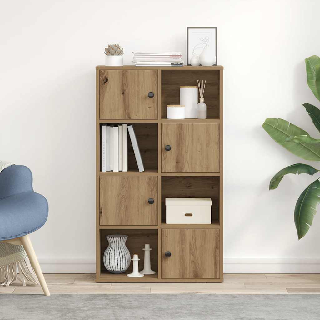 Βιβλιοθήκη Αρτισιανή Δρυς 60x24x101,5 εκ. Επεξ. Ξύλο - Pakobazaar